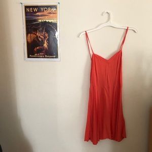 Orange Summer Mini Sun Dress! Size Small